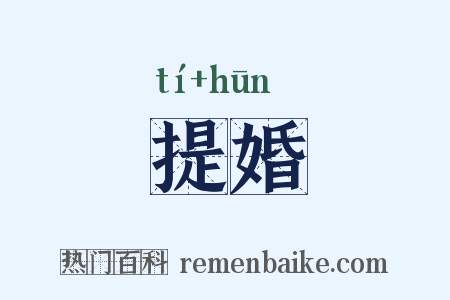提婚是什么意思的图片